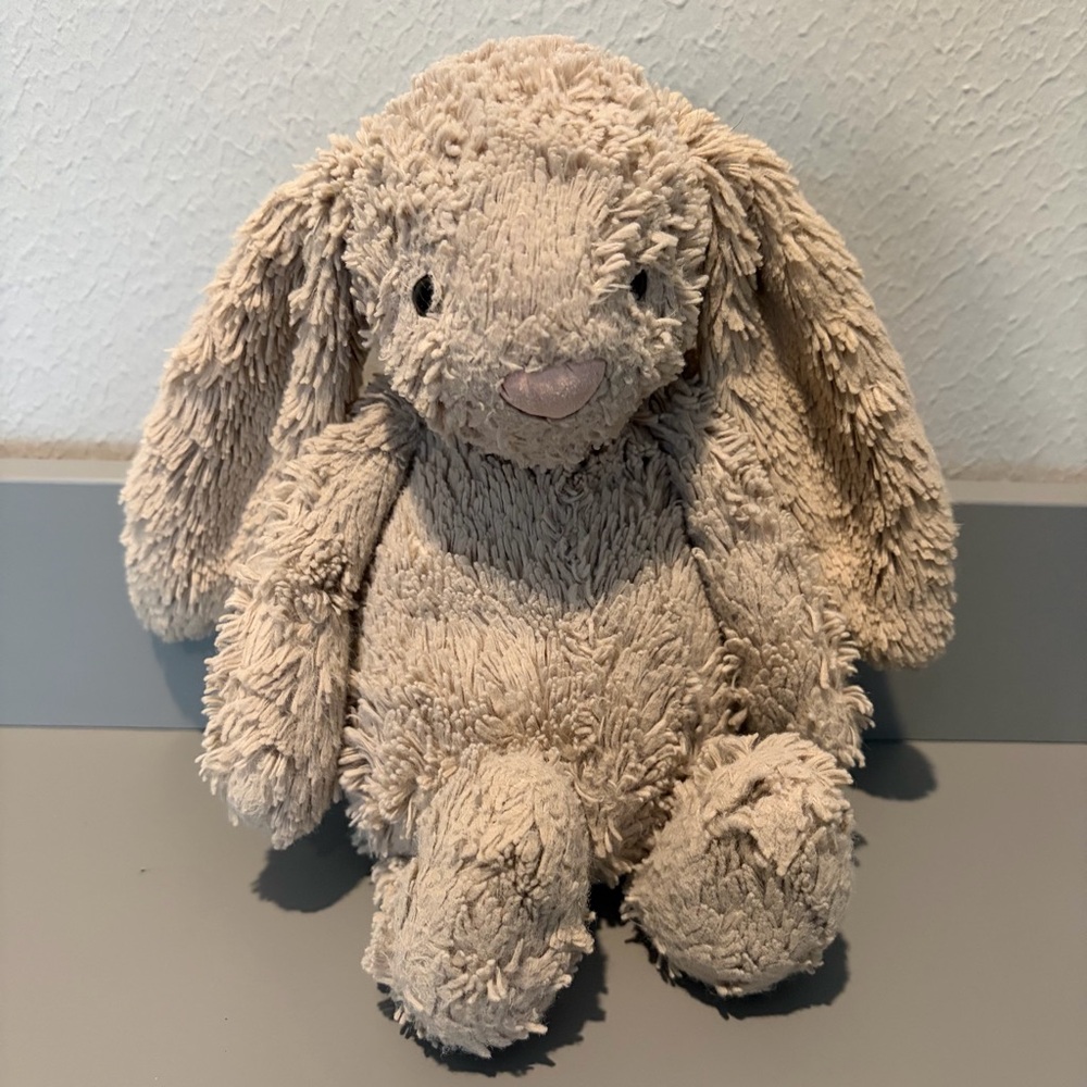 Jellycat London Bashful Gray Bunny Plush Stuffed Animal Toy 10" Easter Toy Gift